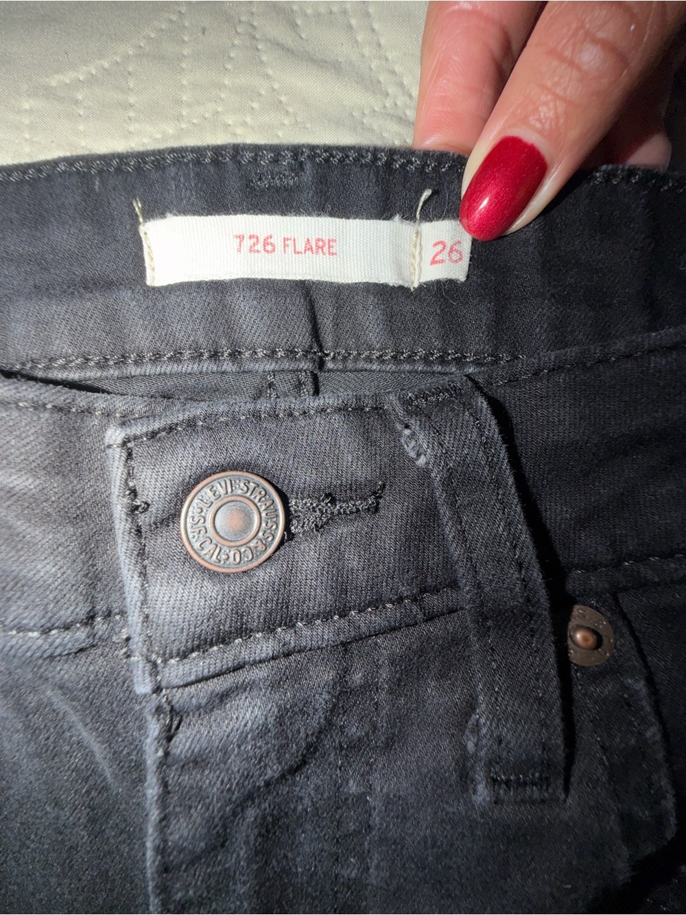 Levi's 726 Flare Jeans in Black